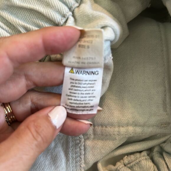 Peach Love Light Blue Cotton/Polyester Denim High Elastic Waistband Shorts - Picture 8 of 8